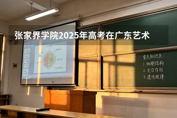 张家界学院2025年高考在广东艺术类投档分数线