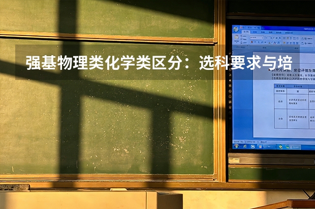 强基物理类化学类区分：选科要求与培养方向差异