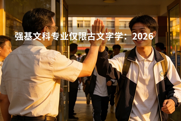 强基文科专业仅限古文字学：2026文科生报考方向详解
