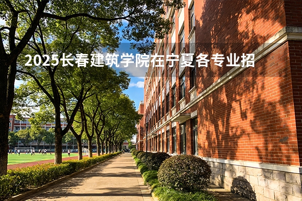 2025长春建筑学院在宁夏各专业招生人数（2026参考）
