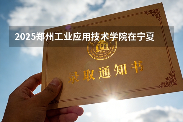 2025郑州工业应用技术学院在宁夏各专业招生人数（2026参考）