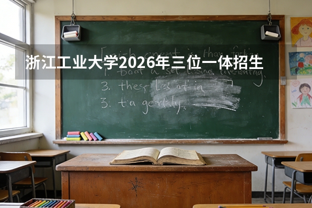 浙江工业大学2026年三位一体招生500名，分7个专业组