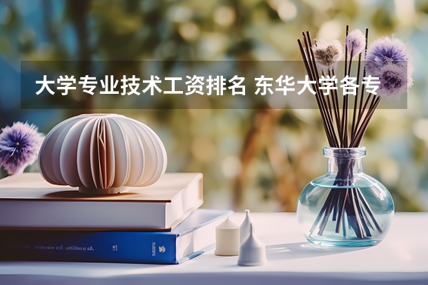 大学专业技术工资排名 东华大学各专业薪酬排行