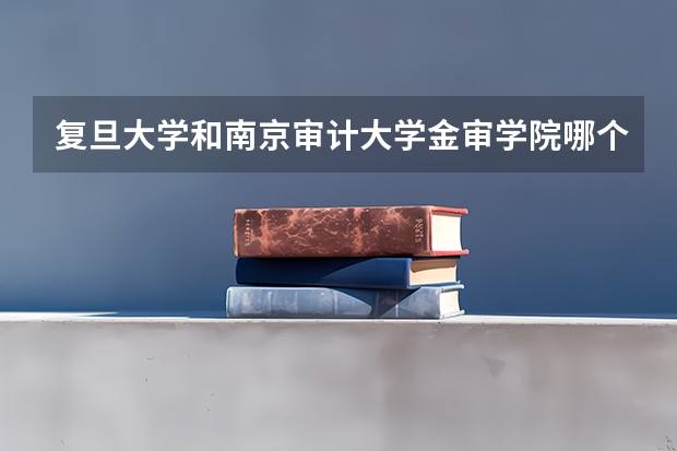 复旦大学和南京审计大学金审学院哪个好 录取分数线对比
