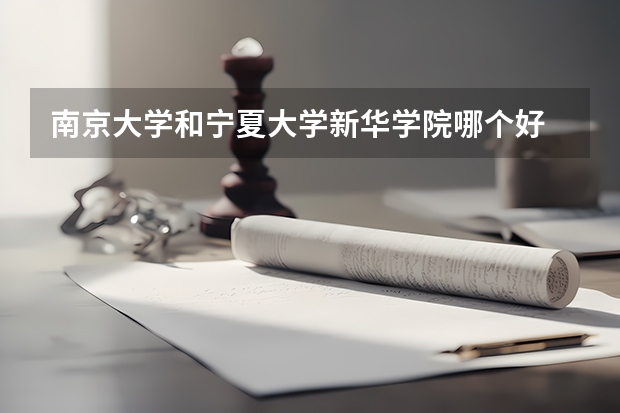 南京大学和宁夏大学新华学院哪个好 录取分数线对比