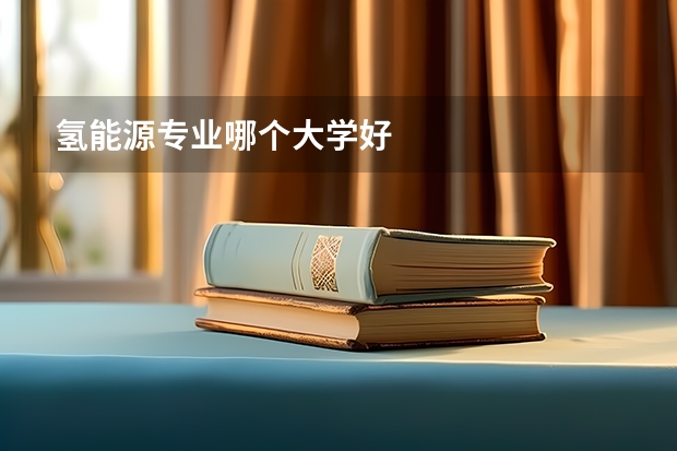 氢能源专业哪个大学好