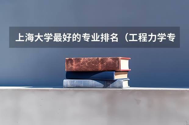 上海大学最好的专业排名（工程力学专业大学排名）