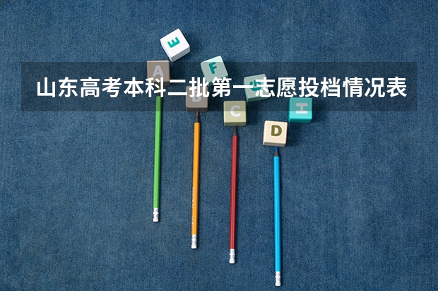 山东高考本科二批第一志愿投档情况表之前的学校代码是什么意思？