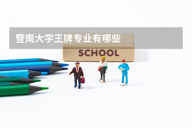 暨南大学王牌专业有哪些