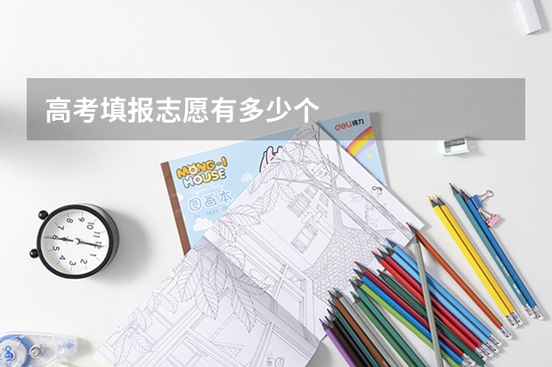 高考填报志愿有多少个