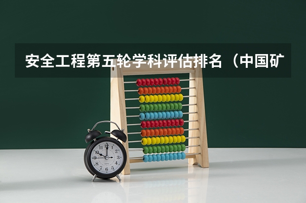 安全工程第五轮学科评估排名（中国矿业大学北京专业排名）