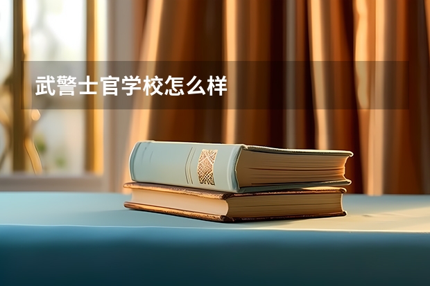 武警士官学校怎么样