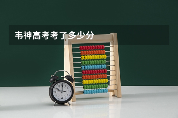 韦神高考考了多少分