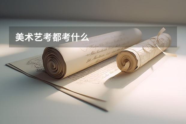 美术艺考都考什么