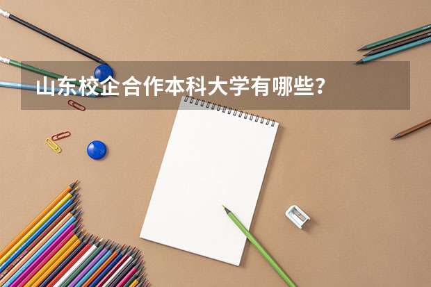 山东校企合作本科大学有哪些？