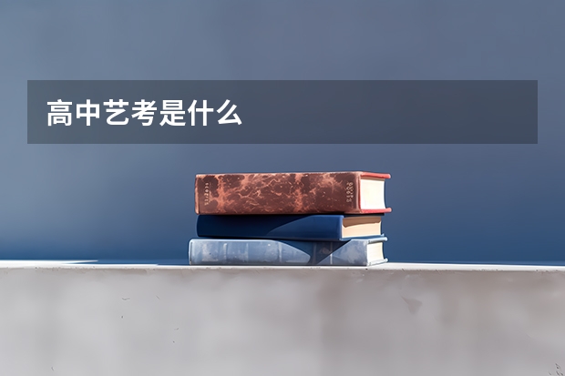 高中艺考是什么