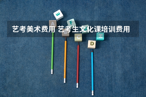艺考美术费用 艺考生文化课培训费用