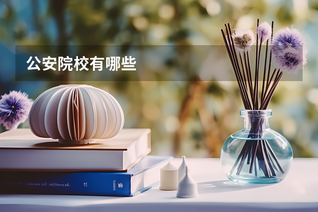 公安院校有哪些