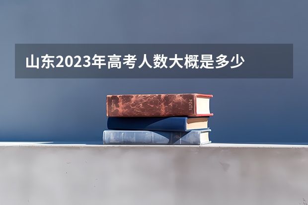 山东2023年高考人数大概是多少