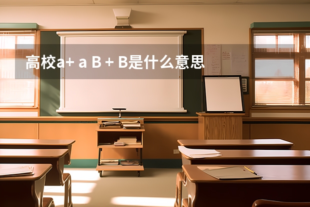高校a+ a B + B是什么意思