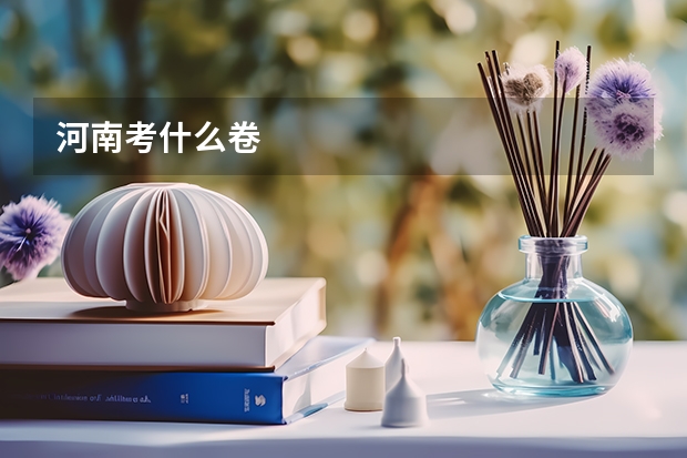 河南考什么卷