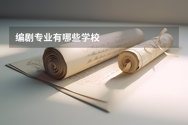 编剧专业有哪些学校