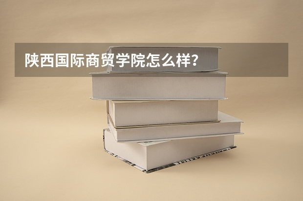 陕西国际商贸学院怎么样？