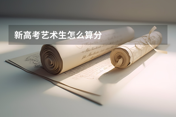新高考艺术生怎么算分