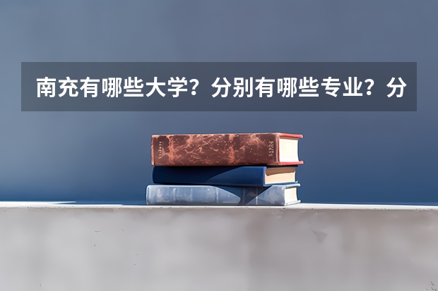 南充有哪些大学？分别有哪些专业？分别是几本？