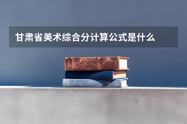 甘肃省美术综合分计算公式是什么