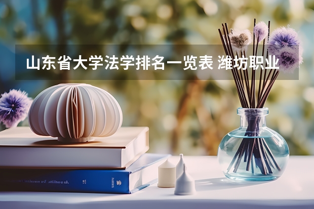 山东省大学法学排名一览表 潍坊职业学院院校排名