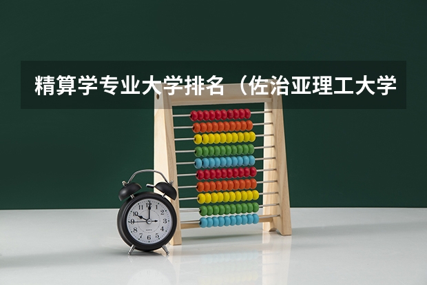 精算学专业大学排名（佐治亚理工大学排名）