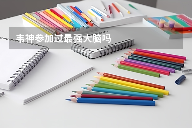韦神参加过最强大脑吗