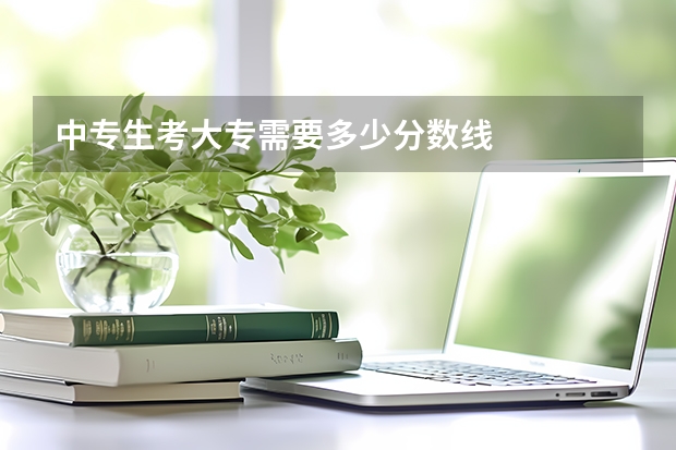 中专生考大专需要多少分数线