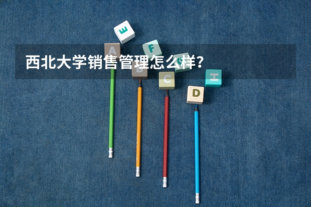西北大学销售管理怎么样？