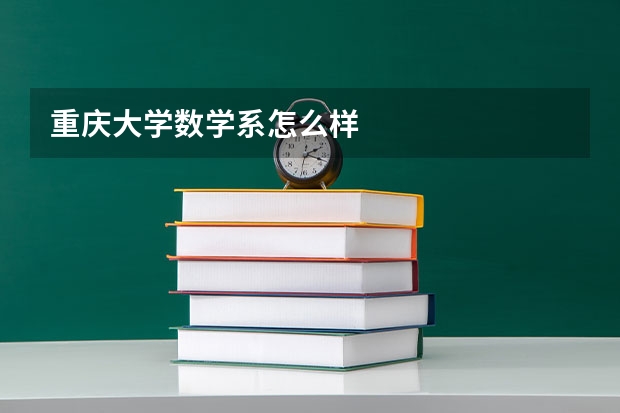 重庆大学数学系怎么样