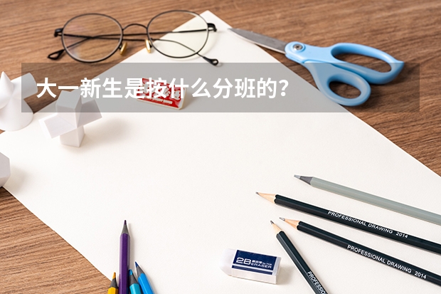 大一新生是按什么分班的？