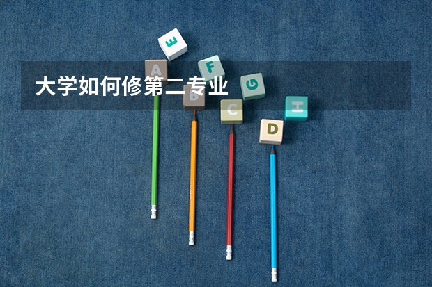 大学如何修第二专业