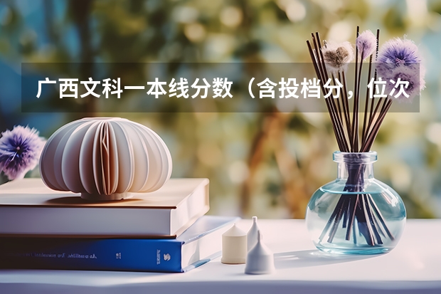 广西文科一本线分数（含投档分，位次表）（广西2023高考分数线预估）
