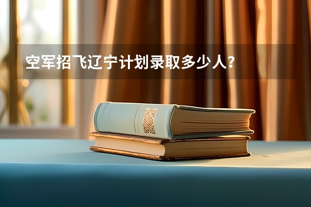 空军招飞辽宁计划录取多少人？