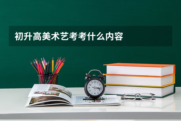 初升高美术艺考考什么内容