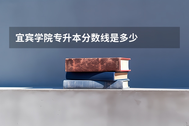 宜宾学院专升本分数线是多少