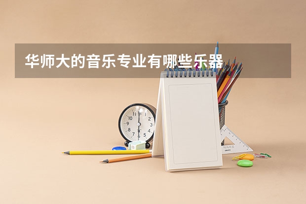 华师大的音乐专业有哪些乐器