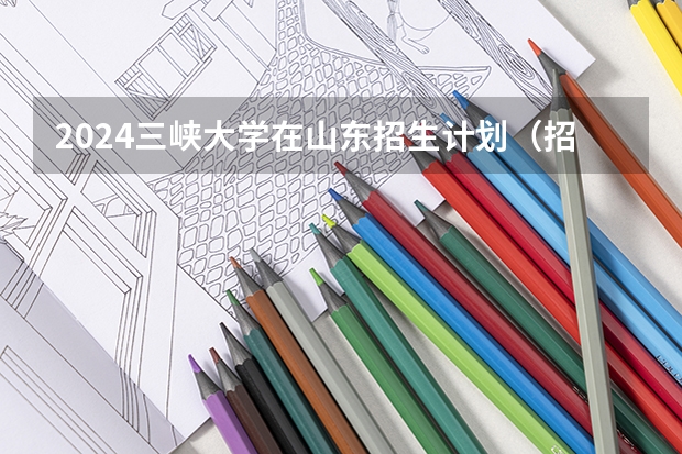 2024三峡大学在山东招生计划（招多少人）