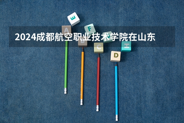 2024成都航空职业技术学院在山东招生计划（招多少人）