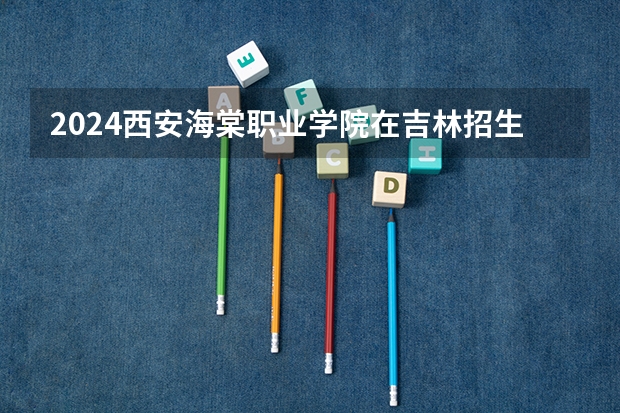 2024西安海棠职业学院在吉林招生计划（招多少人）