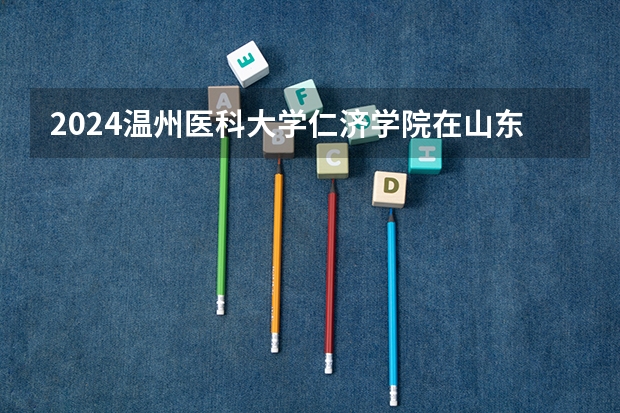 2024温州医科大学仁济学院在山东招生计划（招多少人）