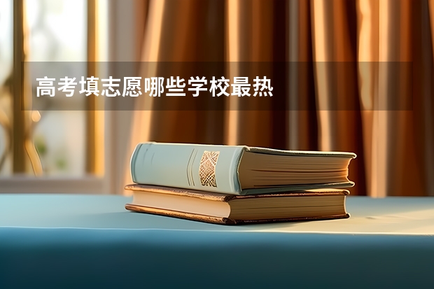 高考填志愿哪些学校最热