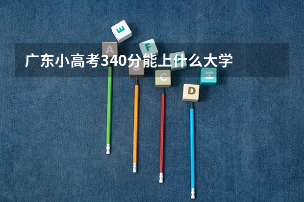广东小高考340分能上什么大学