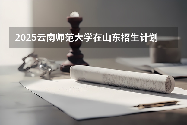 2025云南师范大学在山东招生计划预测（招多少人）